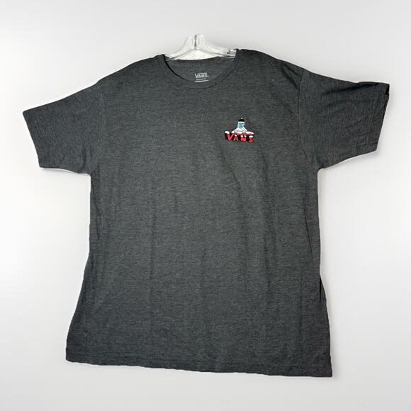 Vans SASQUATCH T Shirt Happy Holidays Van Doren Collection Christmas Sz XL GREY - Picture 1 of 9